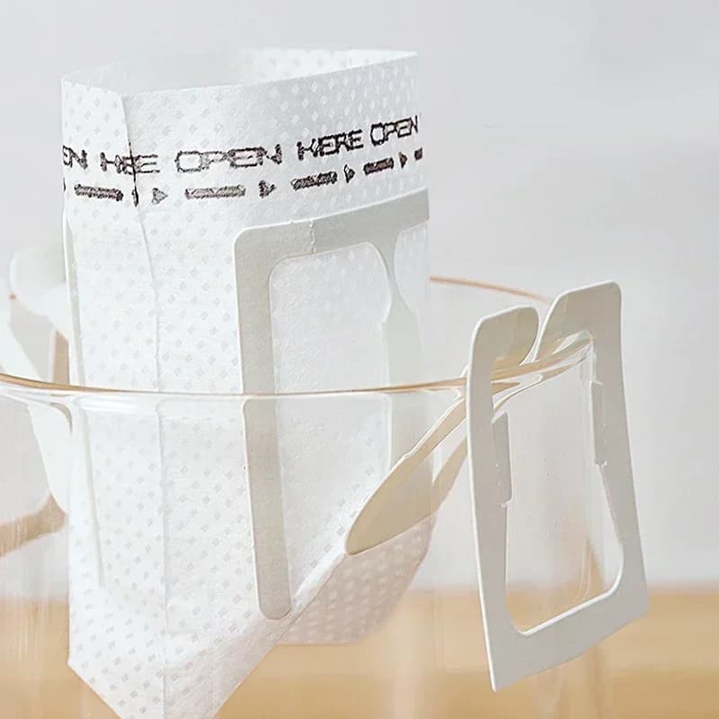 50/100pcs Coffee Filter Paper Bags Disposable Drip Coffee Bag Handle Hanging Ear Espresso Coffee Accessories Tea Tool