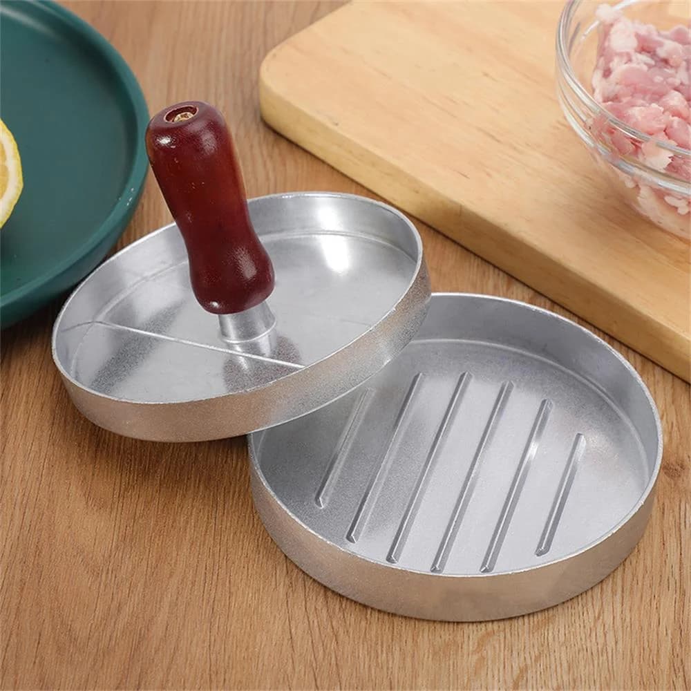 Hamburger Patty Machine Home Kitchen Burger Meat Press Making Round Patty Press Mold Creative Breakfast Patty Maker Aluminum Bur