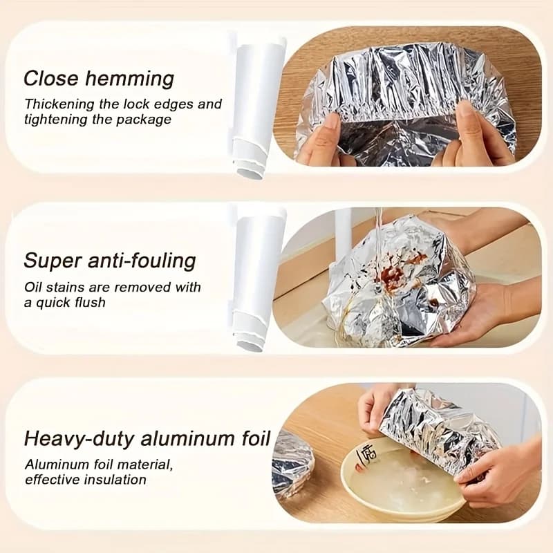 10/100pcs Aluminum Foil Cover Heat-Resistant Insulation Lid for Bowls Plates Keep Food Warm Fresh Kitchen Food Grade Cling Wrap