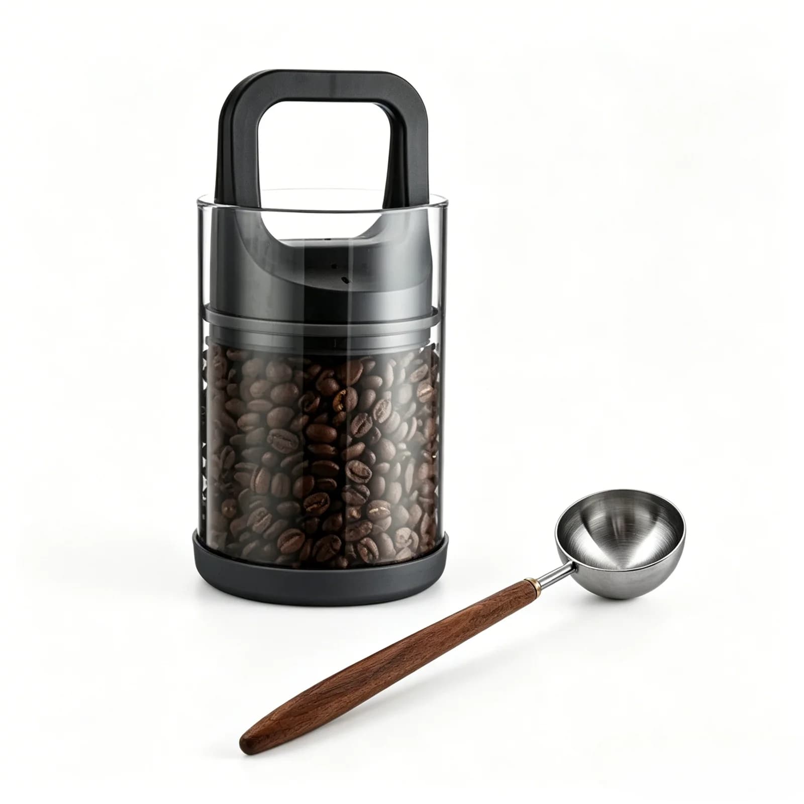 Clear Container Coffee Cans Vented and Vacuum Sealed Beans Fresh Keeping Tank Moisture Proof Storage