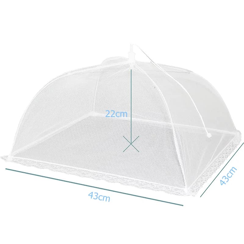 LMETJMA Mesh Food Cover Large and Tall Mesh Food Covers Tent Umbrella Reusable and Collapsible Food Net For Outdoors JT197