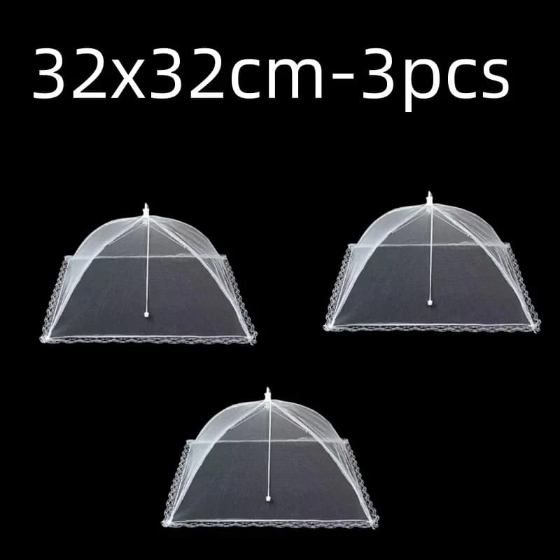 Kitchen Food Cover Foldable Anti Fly Mosquito Mesh Cover Picnic Dinner Table Umbrella Style Tent Cover Kitchen Gadgets