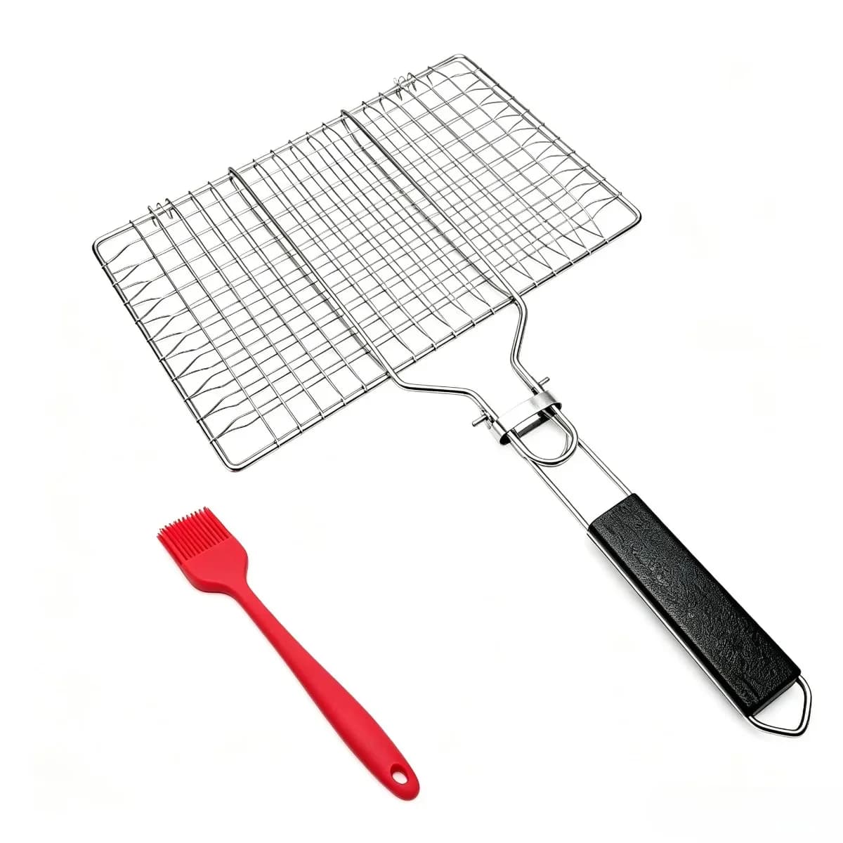 Stainless Steel BBQ Mesh Non Stick Grilling Basket Grill Mesh Mat Meat Vegetable Steak Picnic Party Barbecue Tool