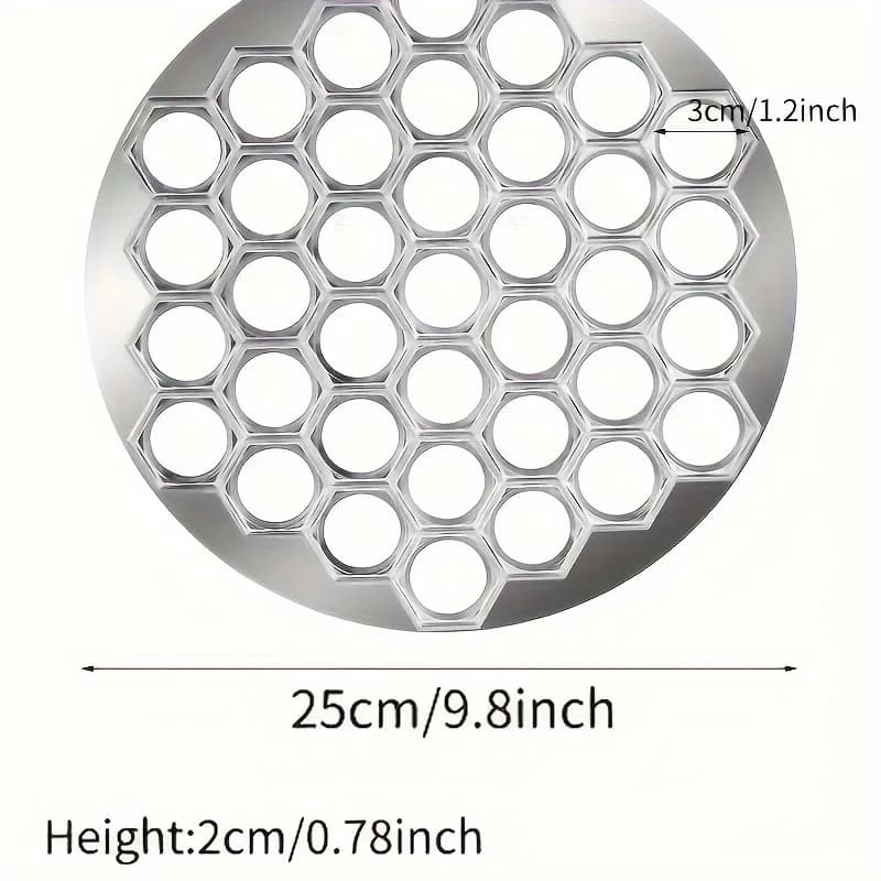 Aluminum Dumpling Maker Tool | 37-Hole Ravioli Press for Homemade Pasta & Meat Fillings | Multi-Use Pastry Mold Kitchen Gadget