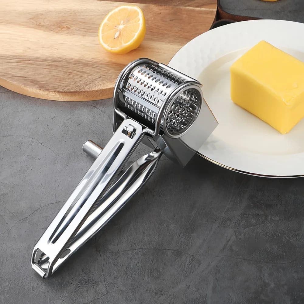 Stainless Steel Cheese Grater Hand Cranked Multifunctional Vegetable Chocolate Carrot Nut Slicer Fast Efficient Kitchen Tools