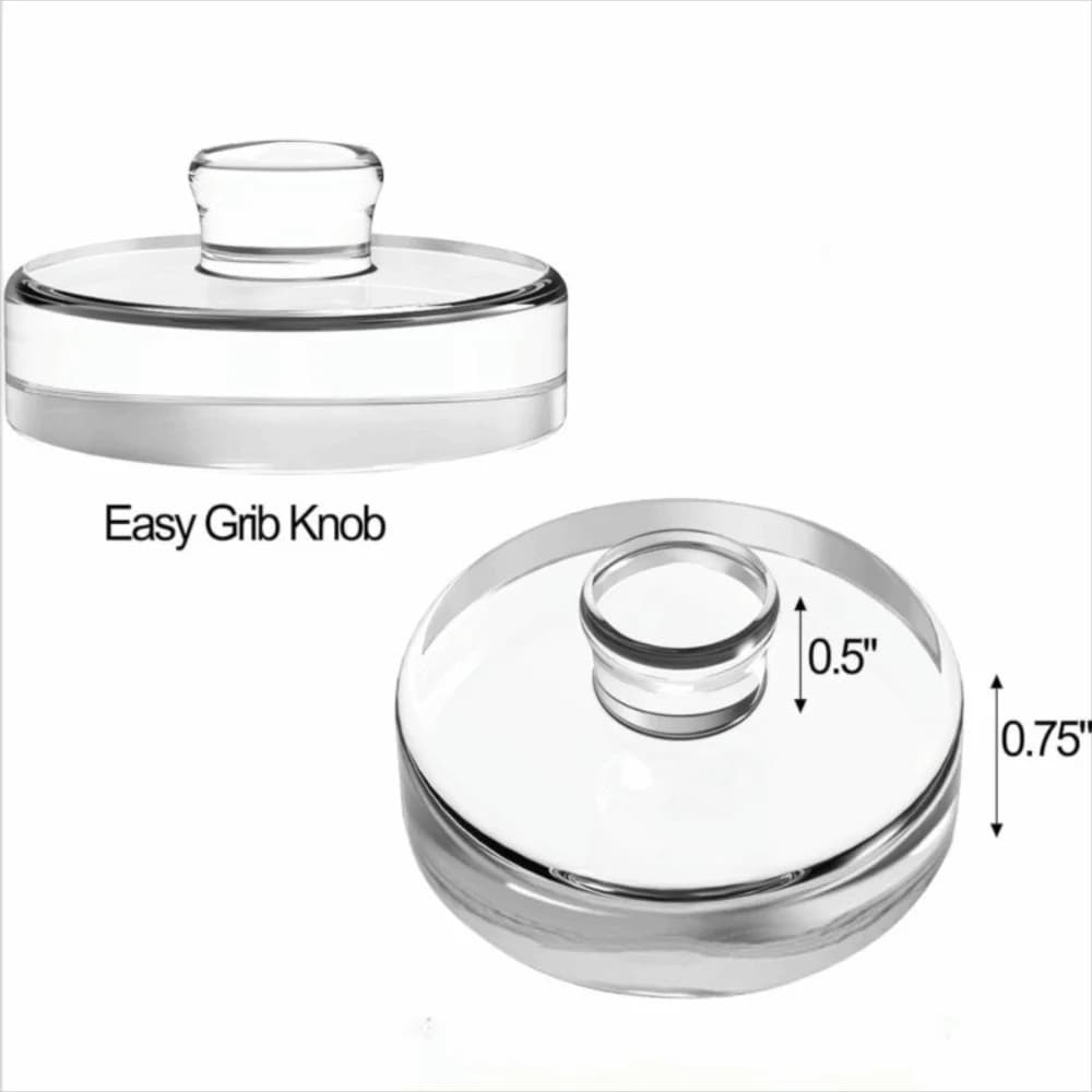 Fermented Glass Weights Clear with Handle Wide Mouth Mason Jar Lid Sealed Kitchen Gadgets Heavy Fermenting Weights Kimchi Making
