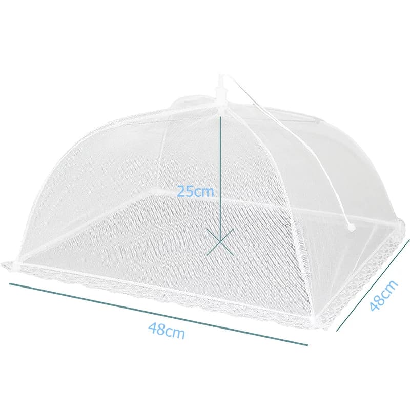 LMETJMA Mesh Food Cover Large and Tall Mesh Food Covers Tent Umbrella Reusable and Collapsible Food Net For Outdoors JT197