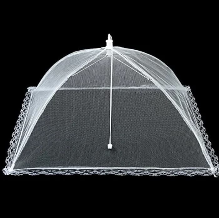 Kitchen Food Cover Foldable Anti Fly Mosquito Mesh Cover Picnic Dinner Table Umbrella Style Tent Cover Kitchen Gadgets