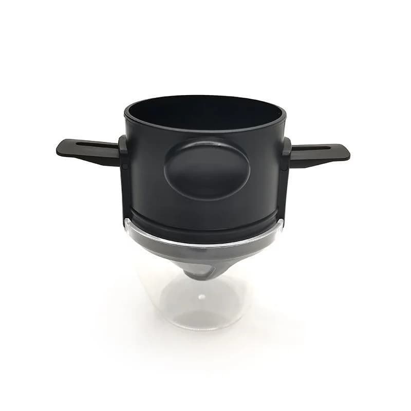 Portable Coffee Filter Cup Foldable Reusable Dripper with Dual Layer Mesh for Pour Over Brew No Filter Paper Travel Espresso