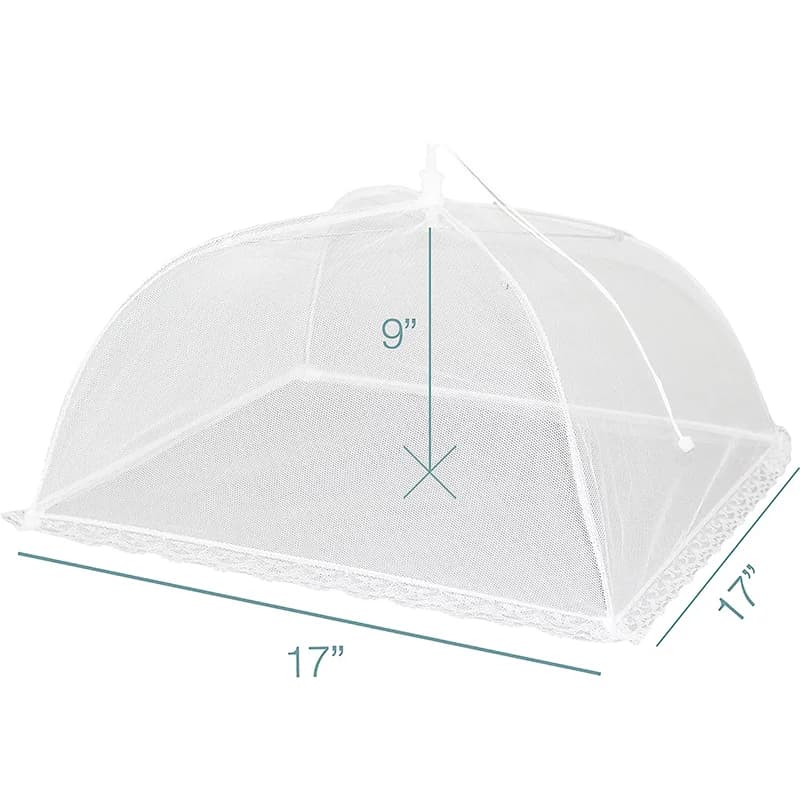 LMETJMA Mesh Food Cover Large and Tall Mesh Food Covers Tent Umbrella Reusable and Collapsible Food Net For Outdoors JT197