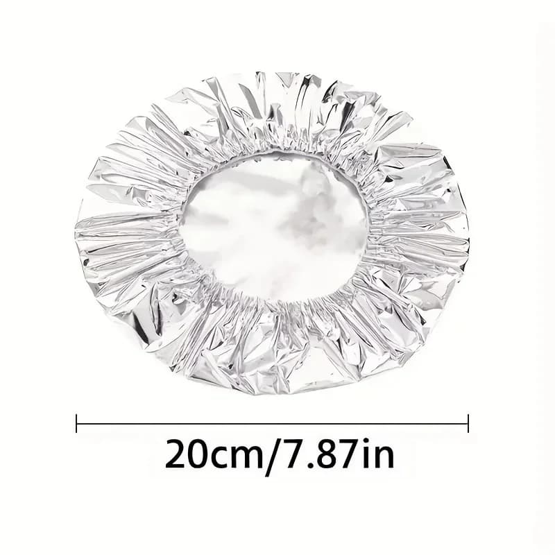 10/100pcs Aluminum Foil Cover Heat-Resistant Insulation Lid for Bowls Plates Keep Food Warm Fresh Kitchen Food Grade Cling Wrap