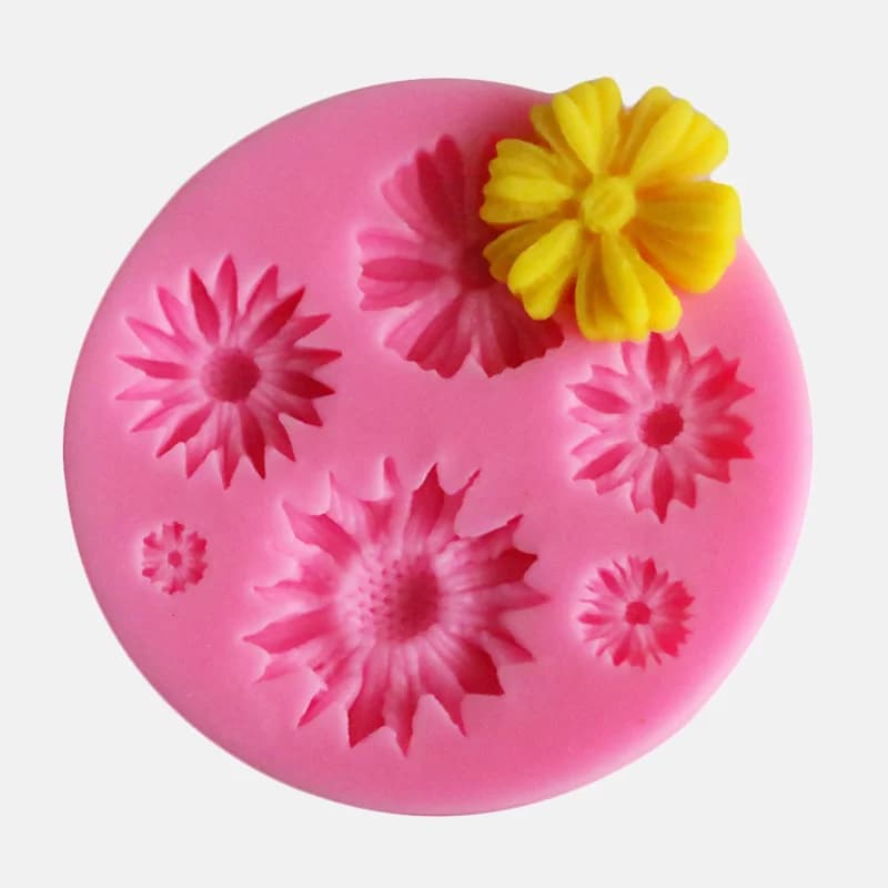 3D Flower Silicone Molds Fondant Craft Cake Candy Chocolate Sugarcraft Ice Pastry Baking Tool Mould