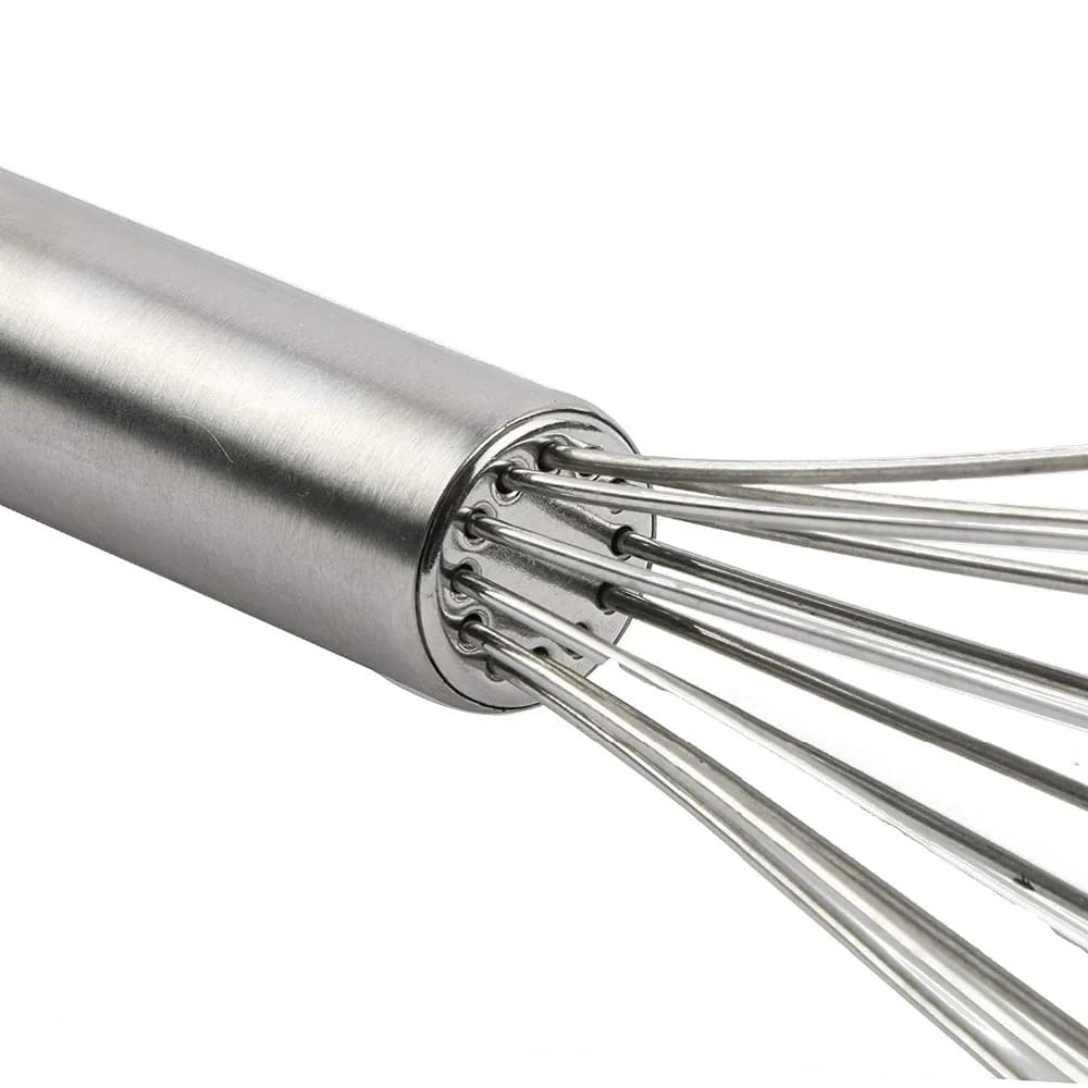 LMETJMA 8" 10" 12" Egg Whisk Stainless Steel Egg Whisk Kitchen Wire Balloon Whisk Milk Egg Beater Egg Mixing Mixer Tools KC0231