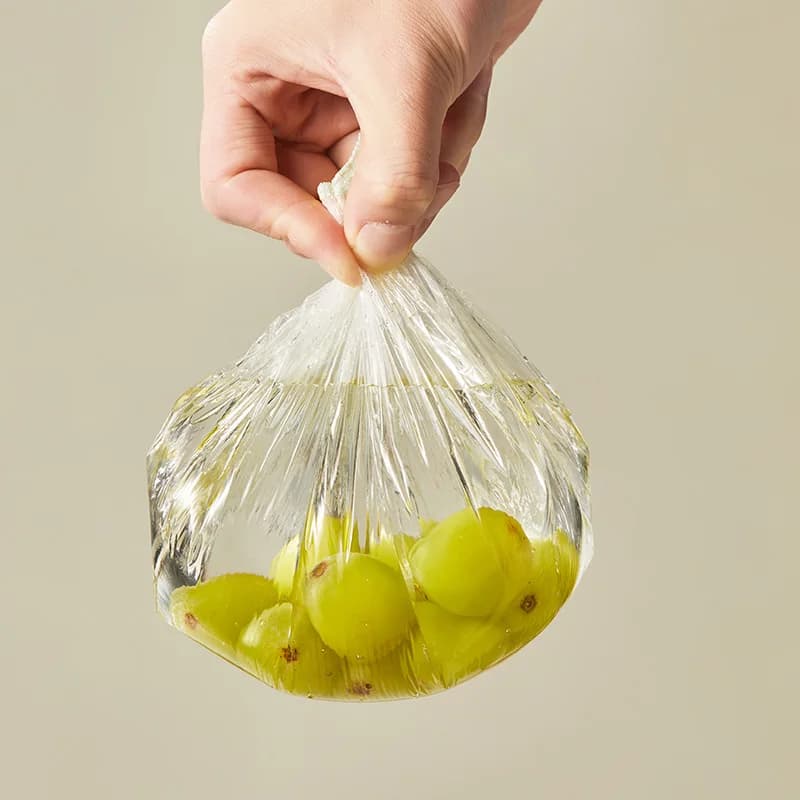 100-Pack Disposable Food-Grade Plastic Wrap Covers for Home Kitchen Refrigerator Leftovers, Hangable and Pull-Out Style