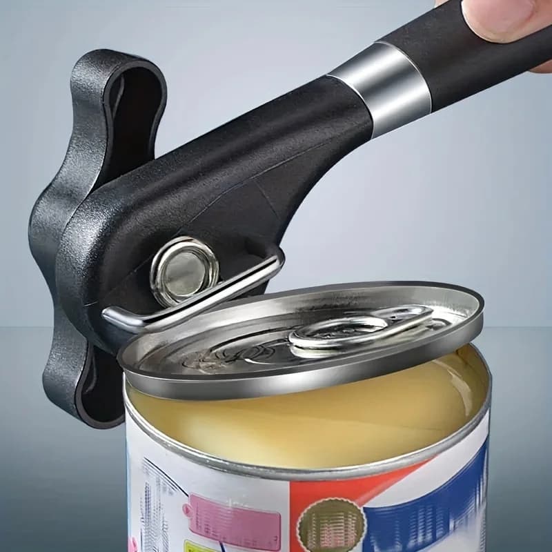 Professional Kitchen Can Opener Multi-Functional Manual Can Opener Tool Stainless Steel Side-Opening Can Opener for Aluminum Can