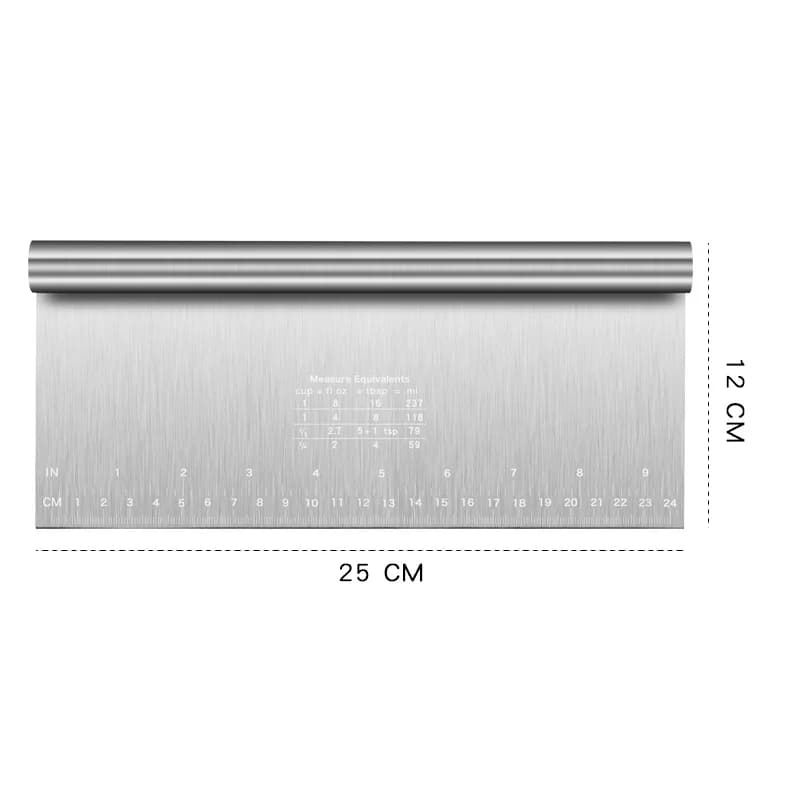 6"/8" Stainless Steel Cake Scraper DIY Dough Pastry Spatulas Buttercream Edge Smoother Cake Decorating Tools Baking Accessories