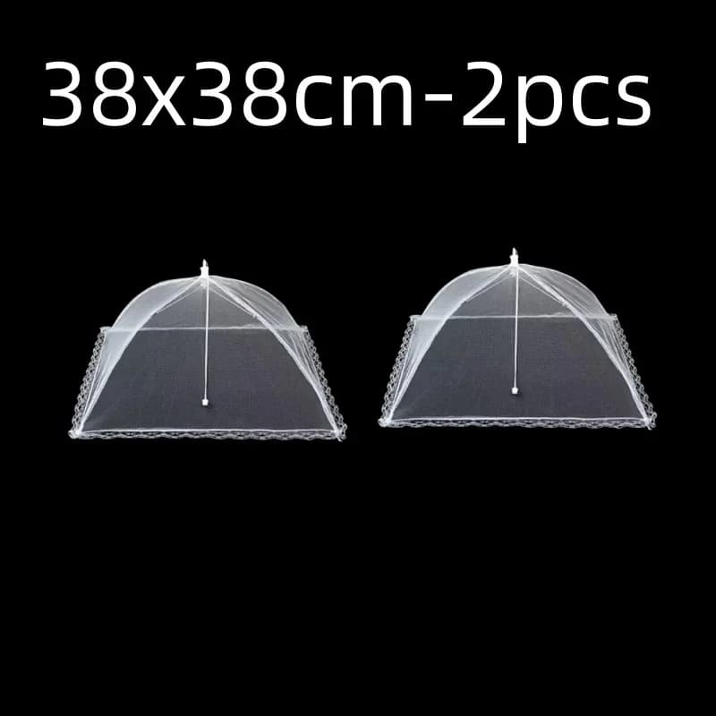 Kitchen Food Cover Foldable Anti Fly Mosquito Mesh Cover Picnic Dinner Table Umbrella Style Tent Cover Kitchen Gadgets
