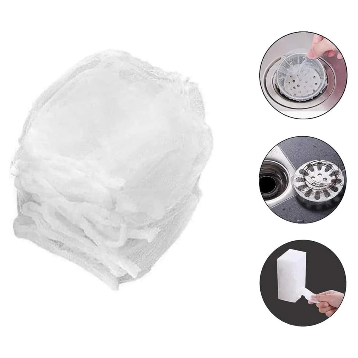 Kitchen Food Residue Sink Filter Bag Suitable For Various Sinks Disposable Food Residue Collectors Convenient Drain Garbage Scre