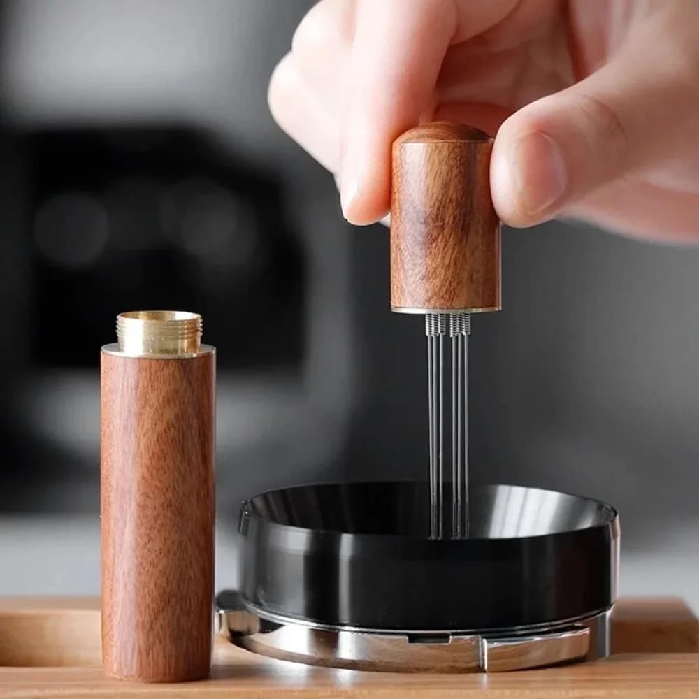 1Pcs Espresso Powder Stirrer Leveler Stainless Steel Coffee Powder Tamper Easy to Use Coffee Distributor Coffee Accessories
