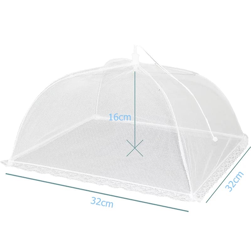 LMETJMA Mesh Food Cover Large and Tall Mesh Food Covers Tent Umbrella Reusable and Collapsible Food Net For Outdoors JT197