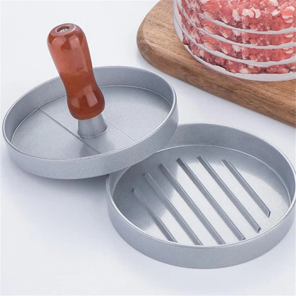 Hamburger Patty Machine Home Kitchen Burger Meat Press Making Round Patty Press Mold Creative Breakfast Patty Maker Aluminum Bur