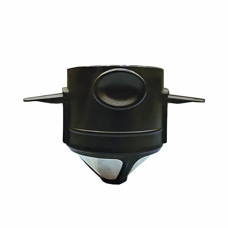 Portable Coffee Filter Cup Foldable Reusable Dripper with Dual Layer Mesh for Pour Over Brew No Filter Paper Travel Espresso