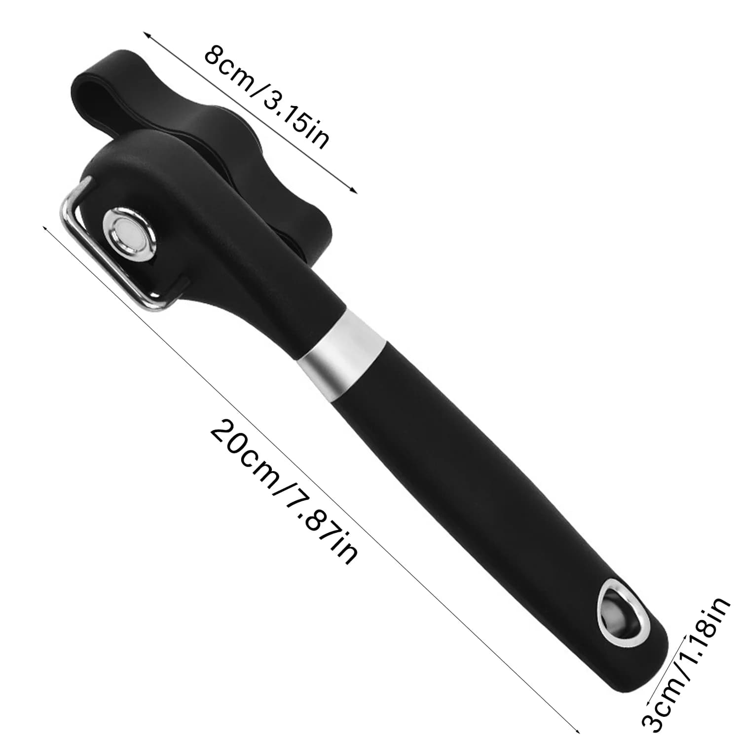 Professional Kitchen Can Opener Multi-Functional Manual Can Opener Tool Stainless Steel Side-Opening Can Opener for Aluminum Can
