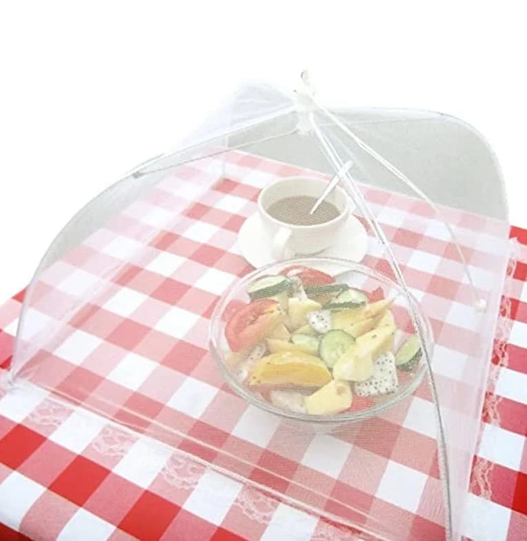 Kitchen Food Cover Foldable Anti Fly Mosquito Mesh Cover Picnic Dinner Table Umbrella Style Tent Cover Kitchen Gadgets