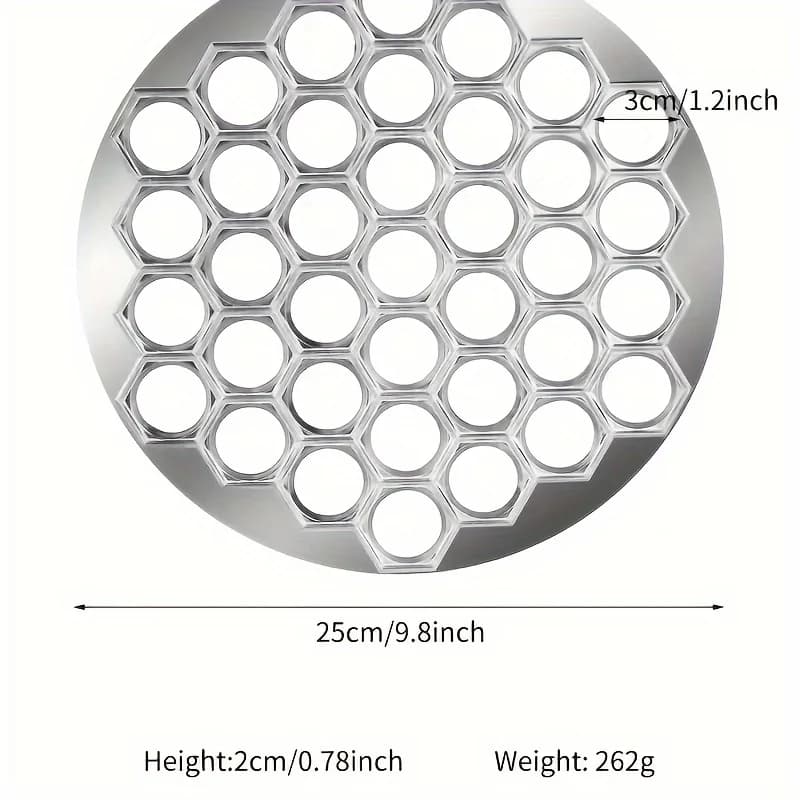 Aluminum Dumpling Maker Tool | 37-Hole Ravioli Press for Homemade Pasta & Meat Fillings | Multi-Use Pastry Mold Kitchen Gadget