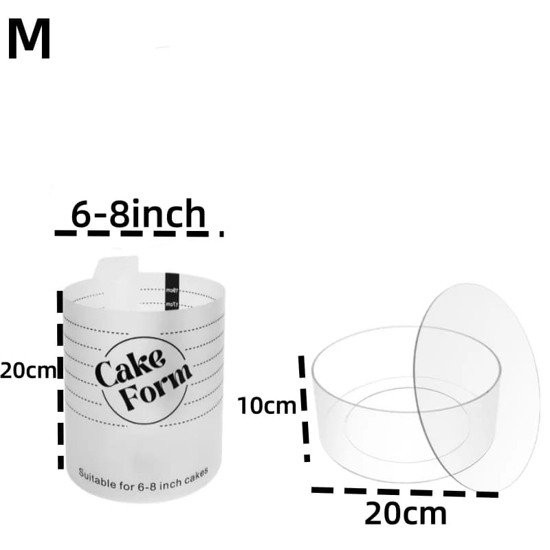 15/20/25cm Round Adjustable Cake Ring Mold Retractable Fondant Tools Mousse Cake Ring Acrylic Circle DIY Mousse Cake Form