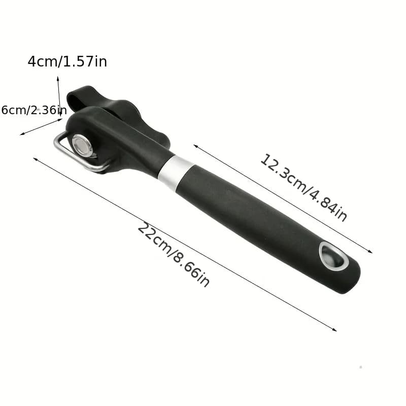 Professional Kitchen Can Opener Multi-Functional Manual Can Opener Tool Stainless Steel Side-Opening Can Opener for Aluminum Can