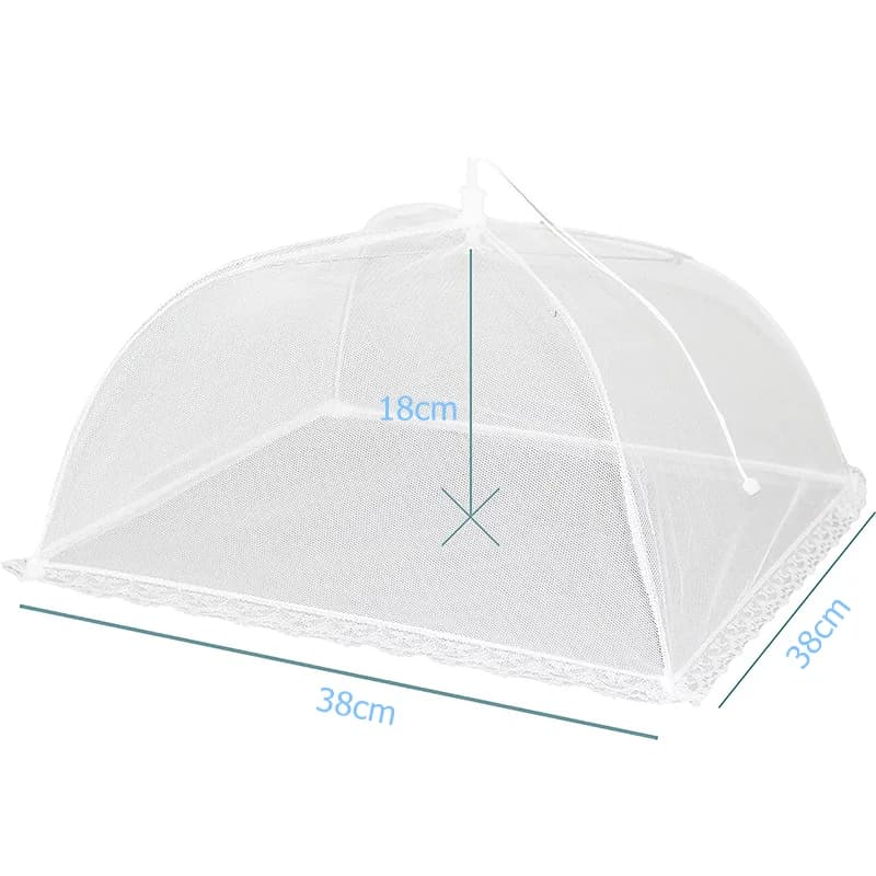 LMETJMA Mesh Food Cover Large and Tall Mesh Food Covers Tent Umbrella Reusable and Collapsible Food Net For Outdoors JT197