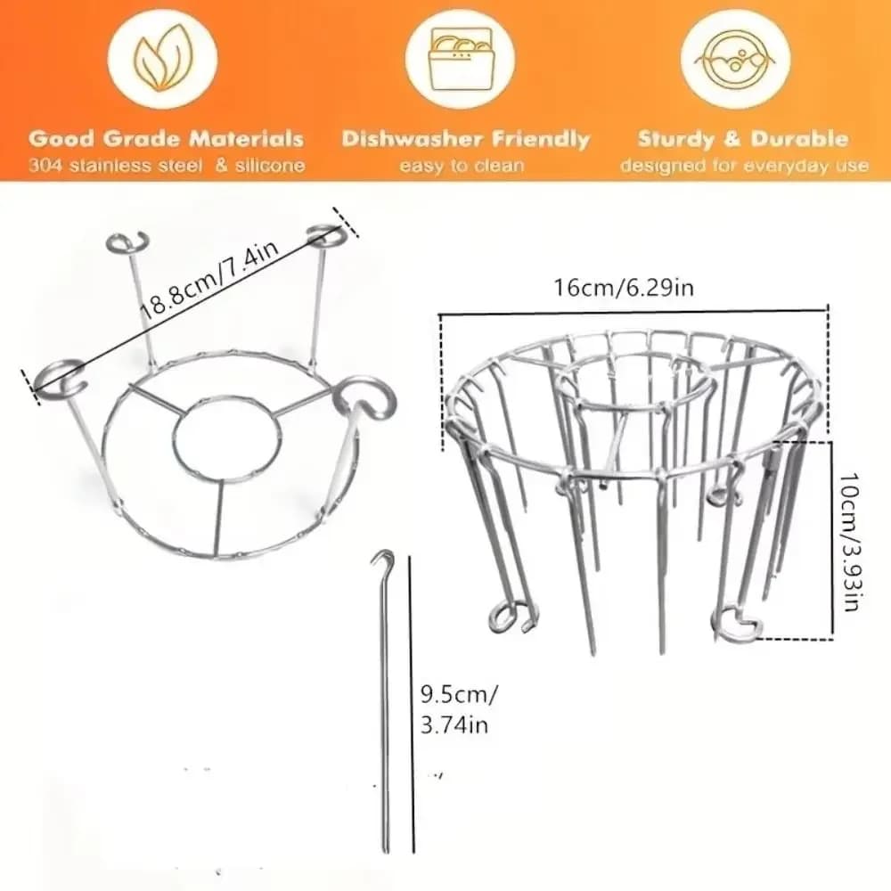 Stainless Steel Vertical Grill Rack Detachable String Skewer Holder Barbecue Bracket for Outdoor Cooking 12/24/49 Skewers